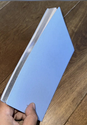 Montblanc x Daniel Arsham Studios Baby Blue Leather Notebook, photo 4