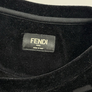 Fendi Logo Print Velvet Jumper &amp; Joggers Set، الصورة 5