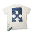 Off-White Marker S/S Over White-Blue Crewneck OS T-Shirt, photo 2