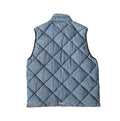 Chrome Hearts FW22 Garage Wash Denim Puffer Gilet with Silver Buttons، الصورة 1