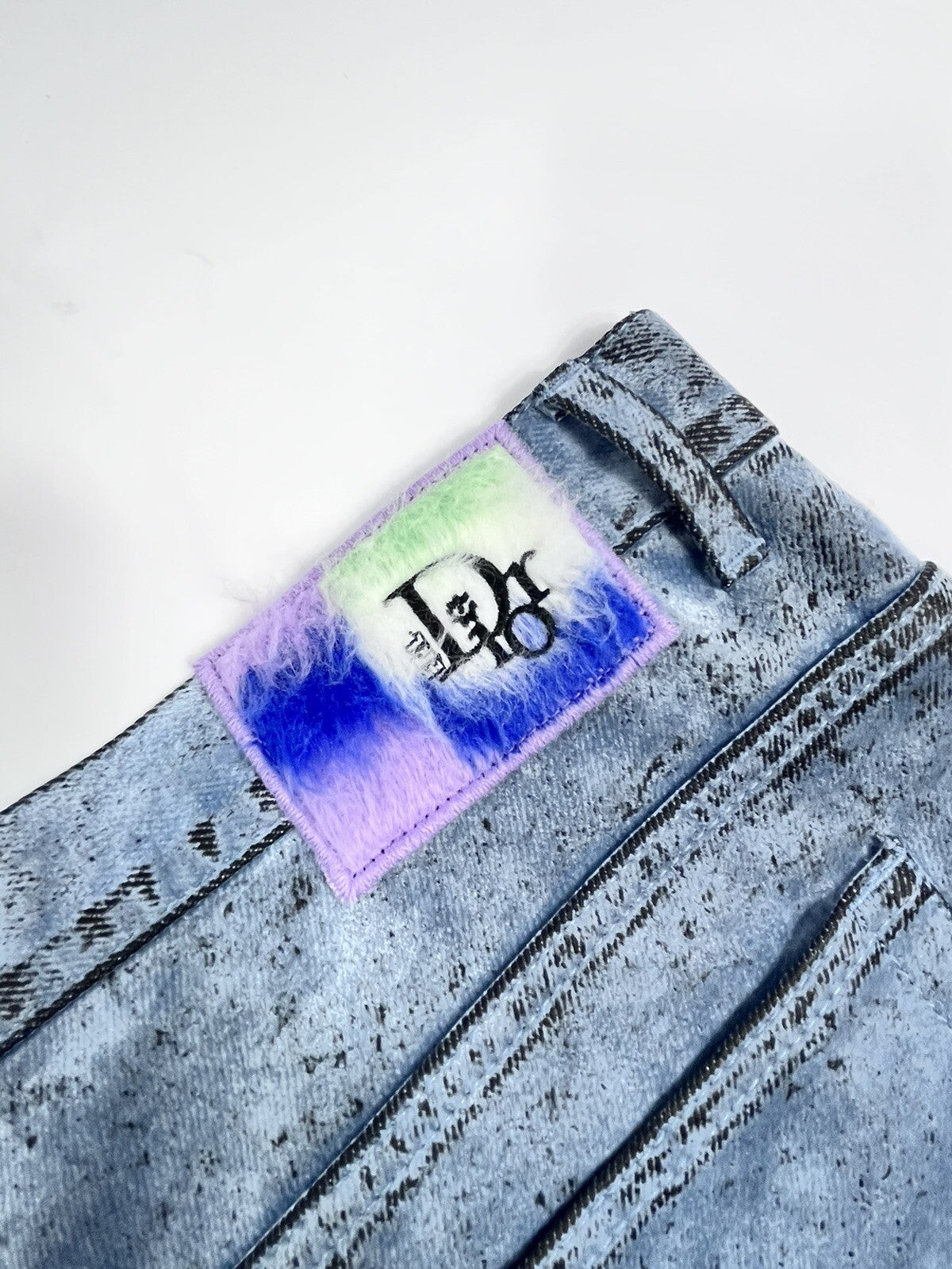 Dior x ERL Velvety Distressed Shorts, photo 8