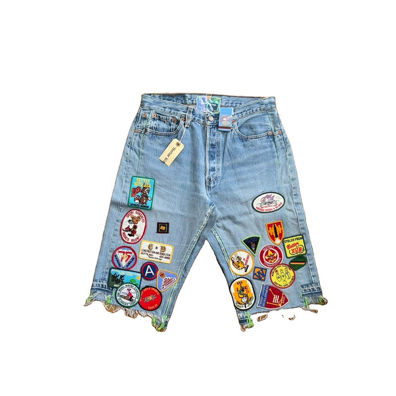Better With Age Gentlemen’s Triple Wide Long Denim Shorts, photo 1