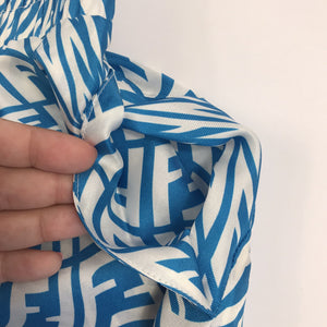 Fendi FF Vertigo Print Blue Bermuda Shorts، الصورة 4