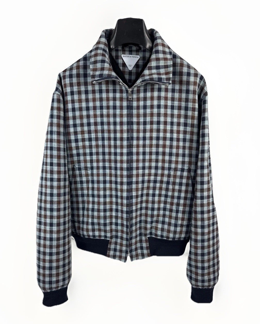Bottega Veneta Checked Full Zip Jacket, photo 1