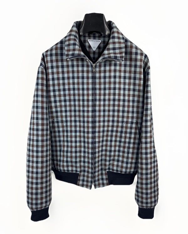 Bottega Veneta Checked Full Zip Jacket, photo 1