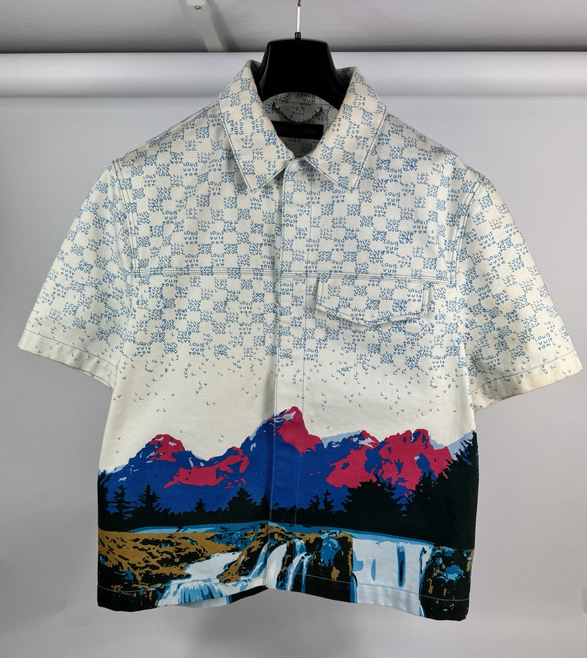 Louis Vuitton Landscape Shirt Sleeve Denim Over Shirt SS23, photo 3