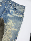 Givenchy by Matthew Williams Japanese Distressed Patch Straight-leg Jeans، الصورة 3