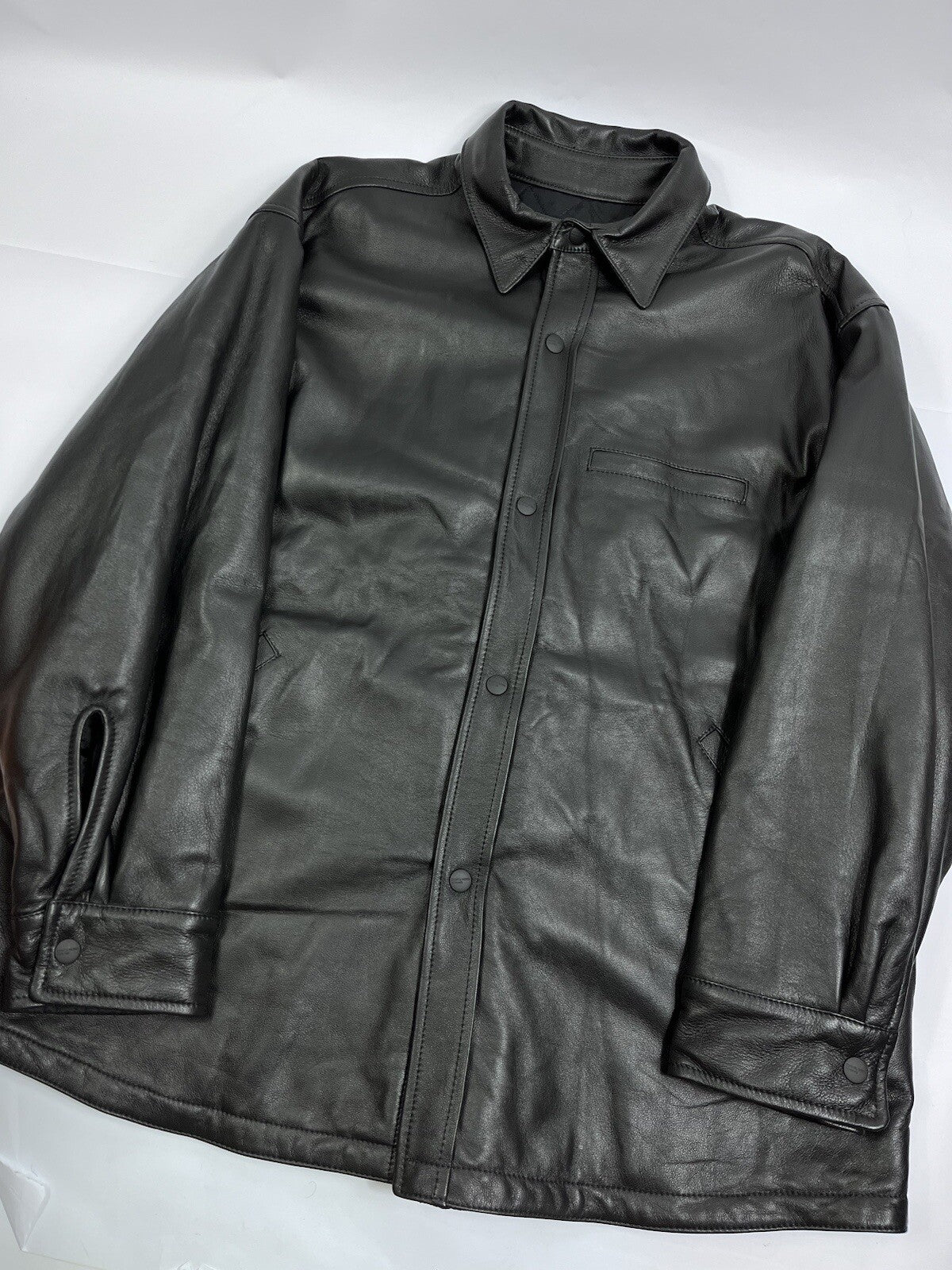 Enfants Riches Deprimes Sheep Leather Oversized Padded Over-shirt, photo 4