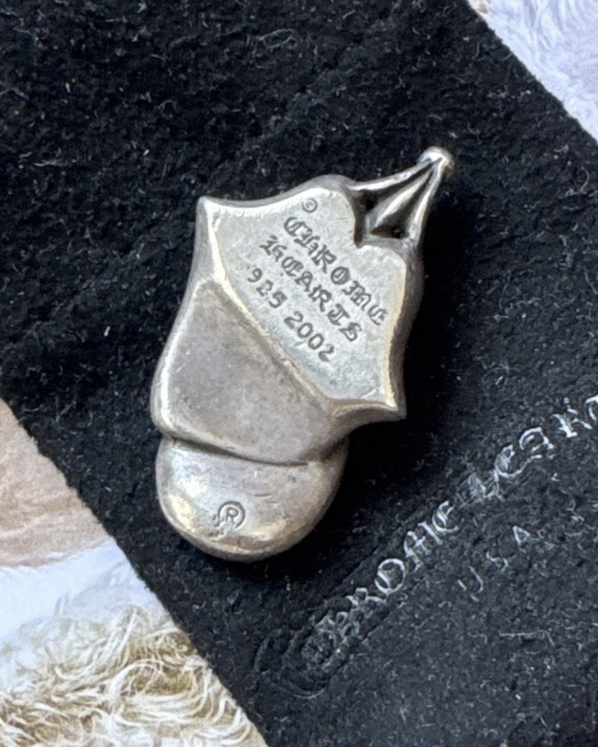Chrome Hearts x The Rolling Stones Sterling Silver Factory Set Diamond Pendant, photo 7
