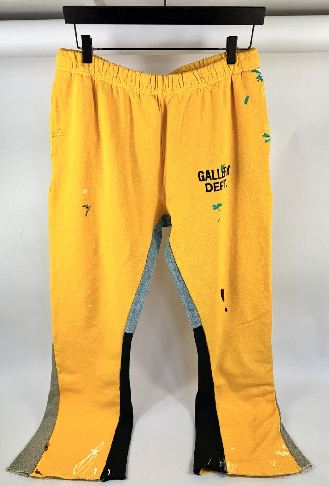 Gallery Dept Logo Print Paint Splash Flare Sweatpants, photo 3