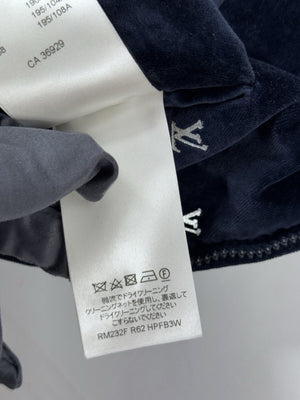 Louis Vuitton Velvet Logo Print Zip Up Jacket، الصورة 12
