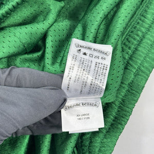 Chrome Hearts Green Logo Print Mesh Shorts، الصورة 9