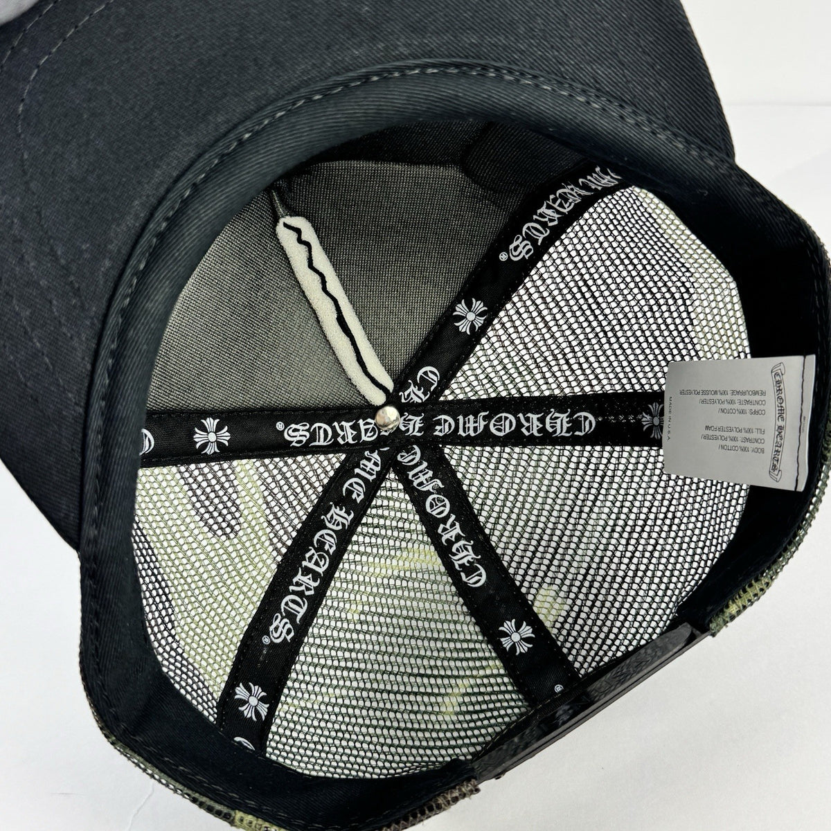 Chrome Hearts Logo Embroidered Camouflage Trucker Cap, photo 5