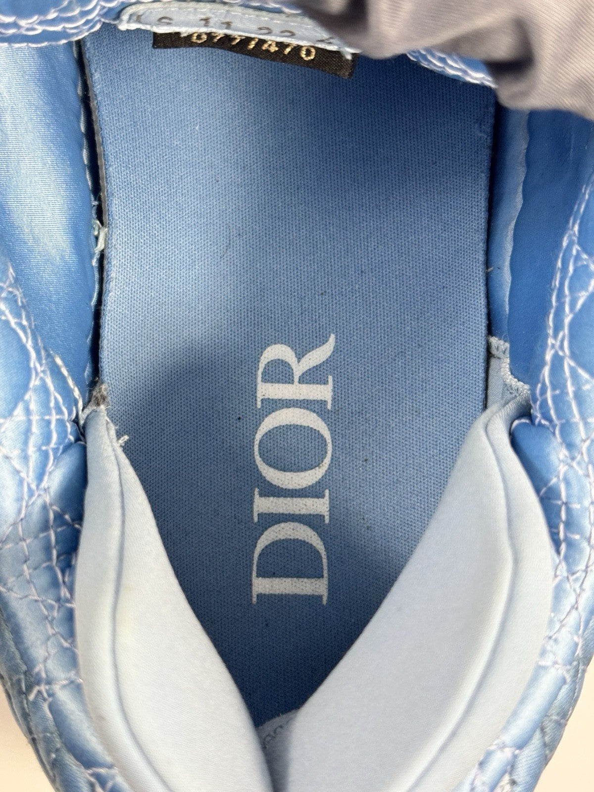 Dior x ERL 1 Of 470 Limited B9S Skater Kumo Cannage Satin Sneakers, photo 9