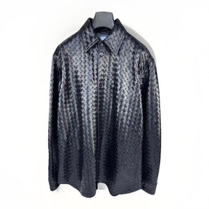 Bottega Veneta Intrecciato Lambskin Shirt، الصورة 2