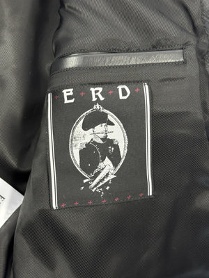 Enfants Riches Deprimes Sid Leather Jacket With Brooch And Studs, photo 12
