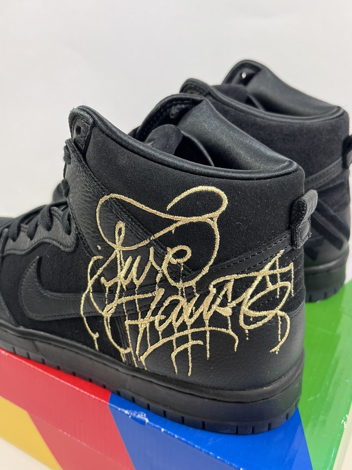Nike SB Dunk High Pro QS Faust Black Gold, photo 5