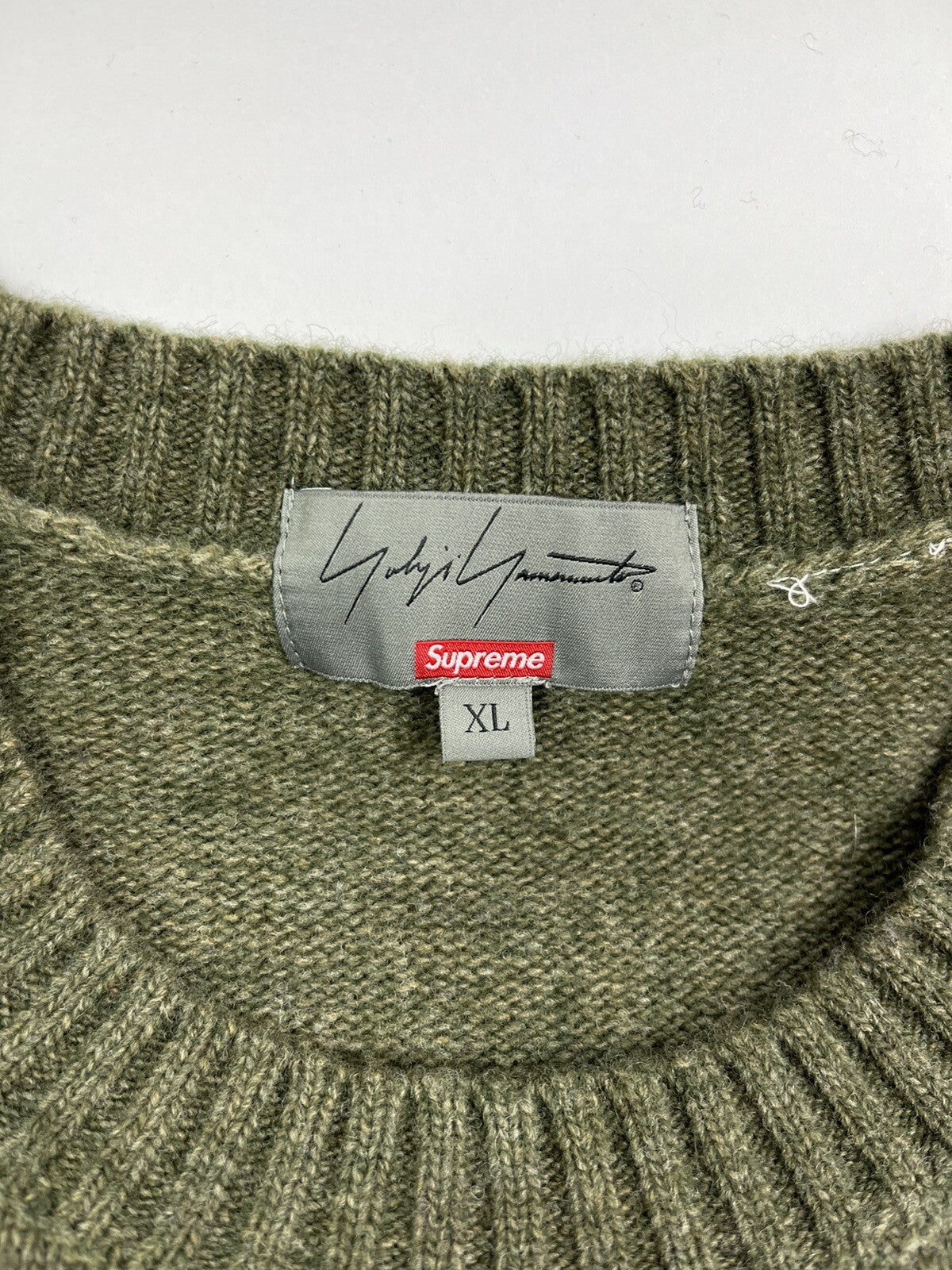 Supreme x Yohji Yamamoto Tekken Olive Sweater, photo 4
