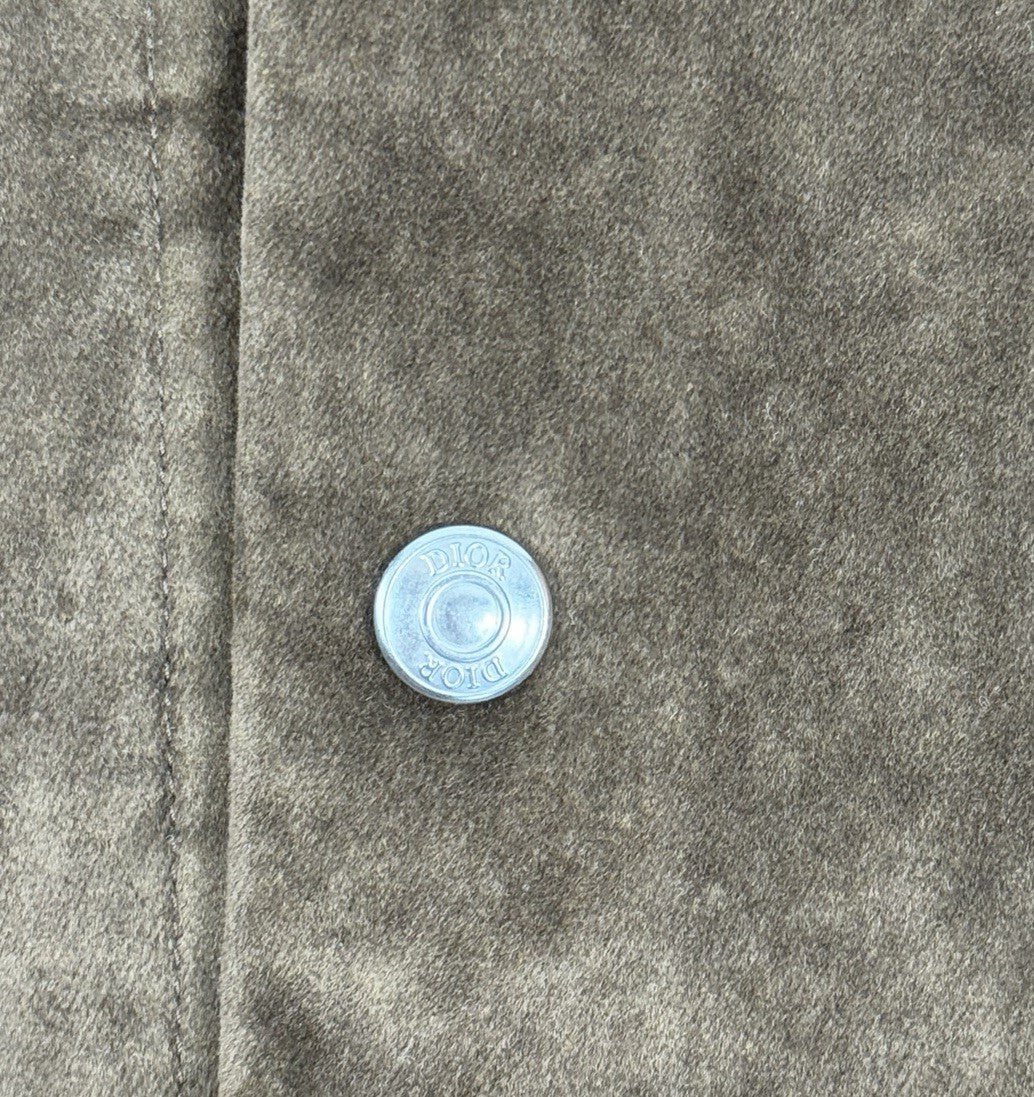 Dior x Travis Scott Cactus Jack Logo Embroidered Suede Jacket, photo 4