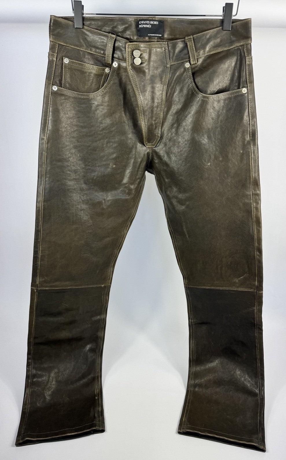 Enfants Riches Deprimes Moto Fly Soft Veil Leather Trousers, photo 3