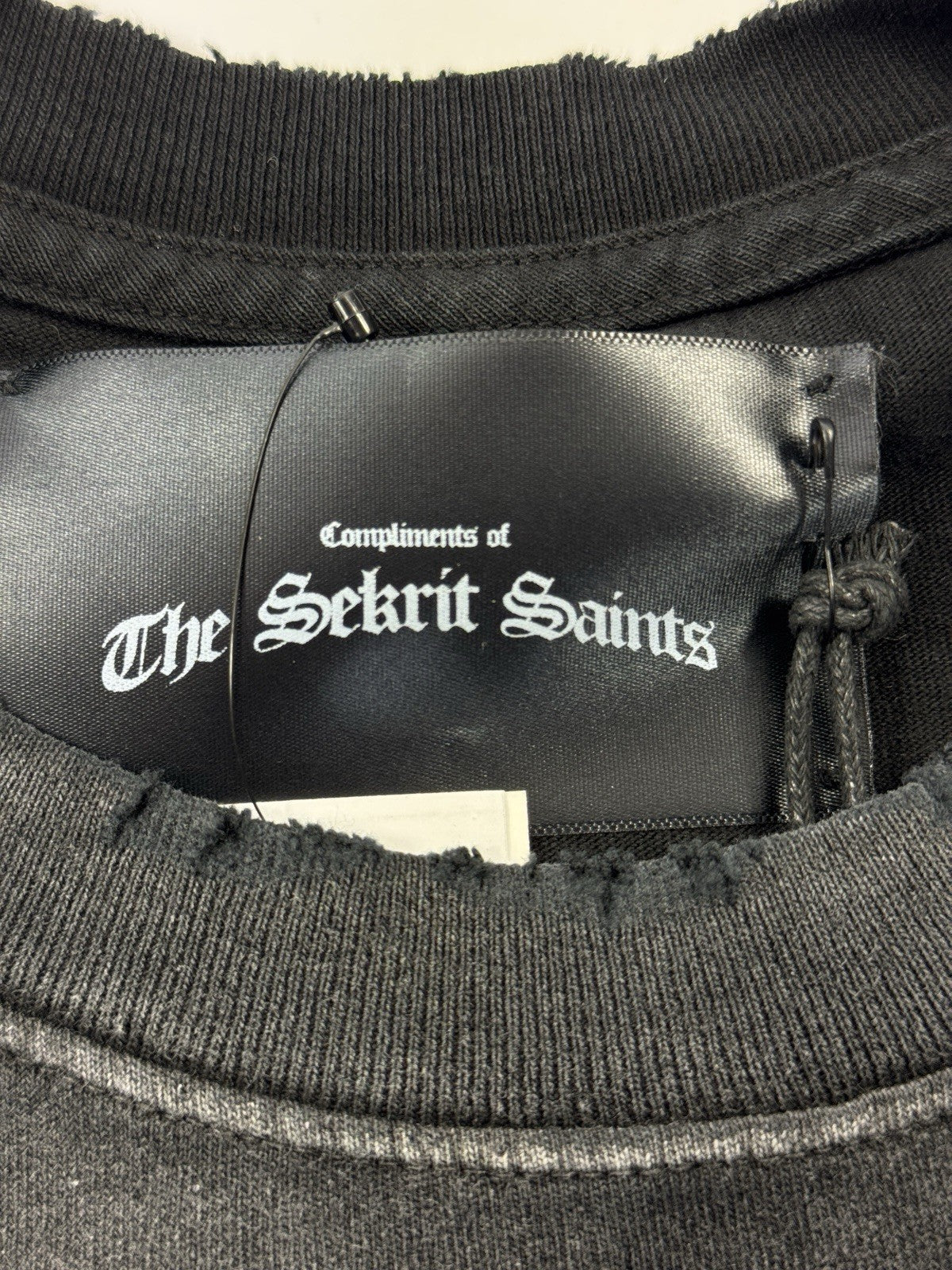 The Sekrit Saint Chopped Girl Distressed T-Shirt, photo 6