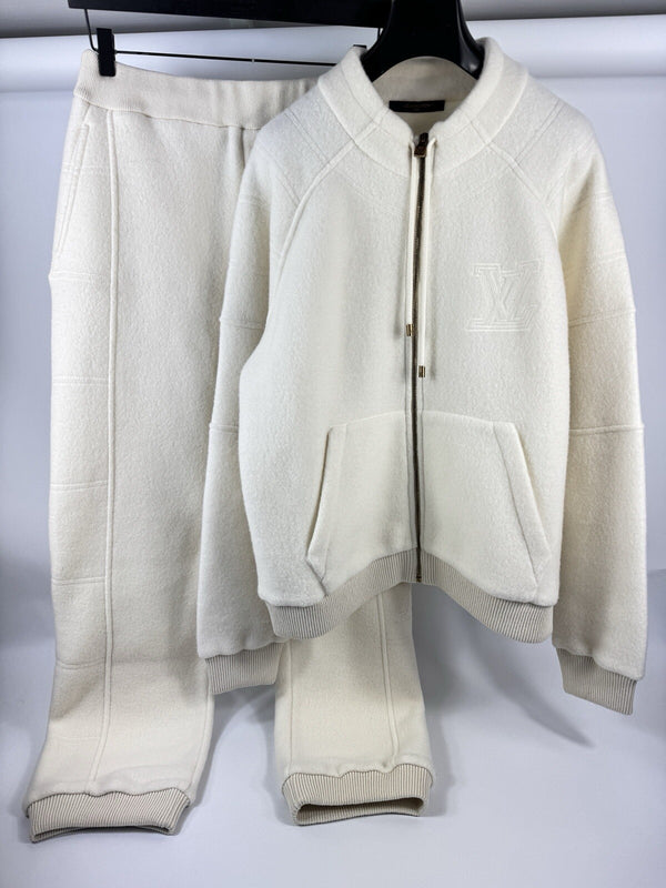 Louis Vuitton x Pharrell Textured Wool Zip Up Jumper And Trouser Set XL/L, photo 2