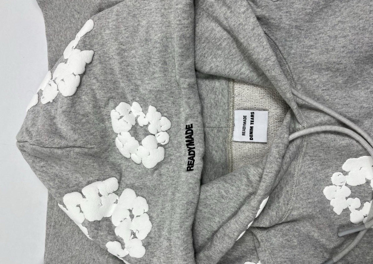 Denim Tears x Readymade Tears Cotton Print Oversized Hoodie & Short Set XL /XXL, photo 5