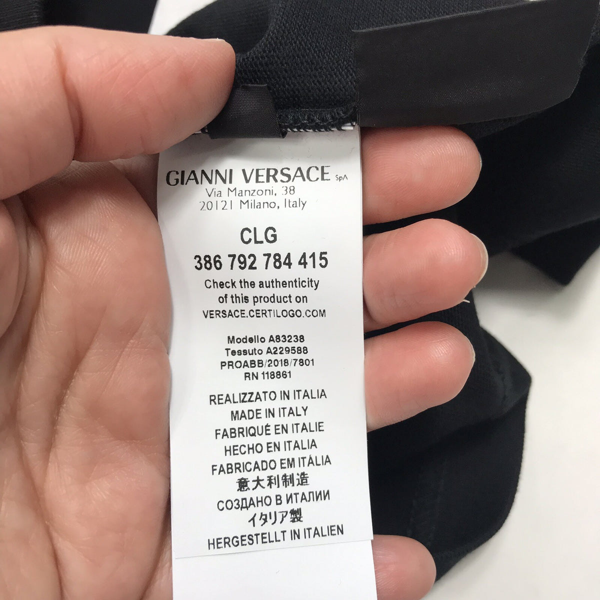 Versace x Kith Black Embroidered Donatella Medusa T-Shirt, photo 7