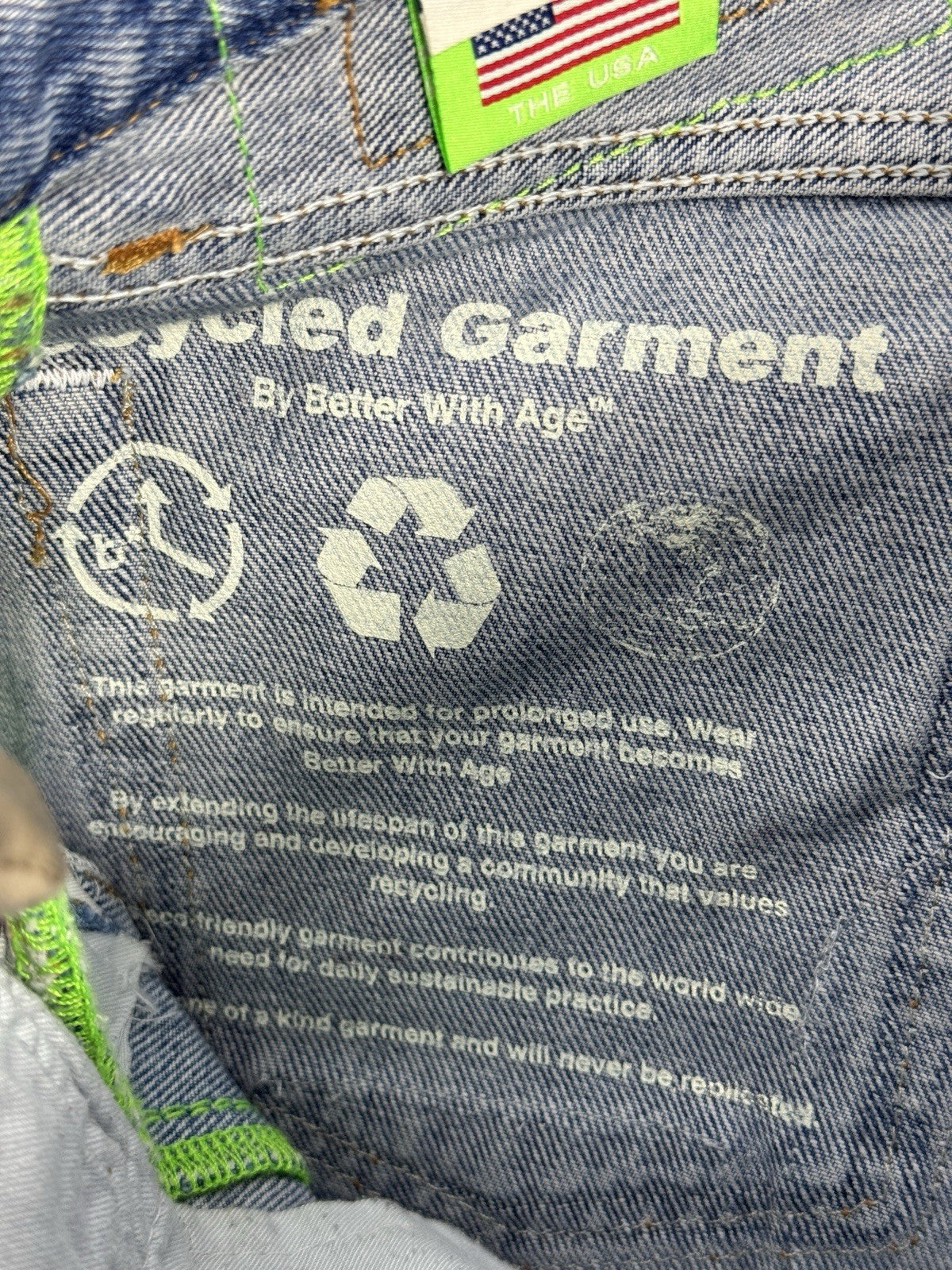 Better With Age Gentlemen’s Triple Wide Long Denim Shorts, photo 9
