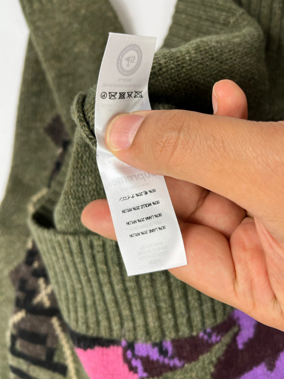 Supreme x Yohji Yamamoto Tekken Olive Sweater, photo 7