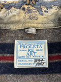 Proleta Re Art Embellished Leather Detail Handmade 1 of 1 Denim Jacket, photo 6