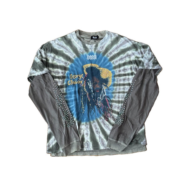 Bossi 1 of 1 George Clinton Rhinestone Double Layered T-Shirt, photo 1