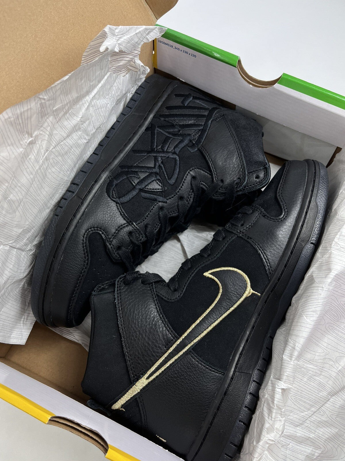 Nike SB Dunk High Pro QS Faust Black Gold, photo 20