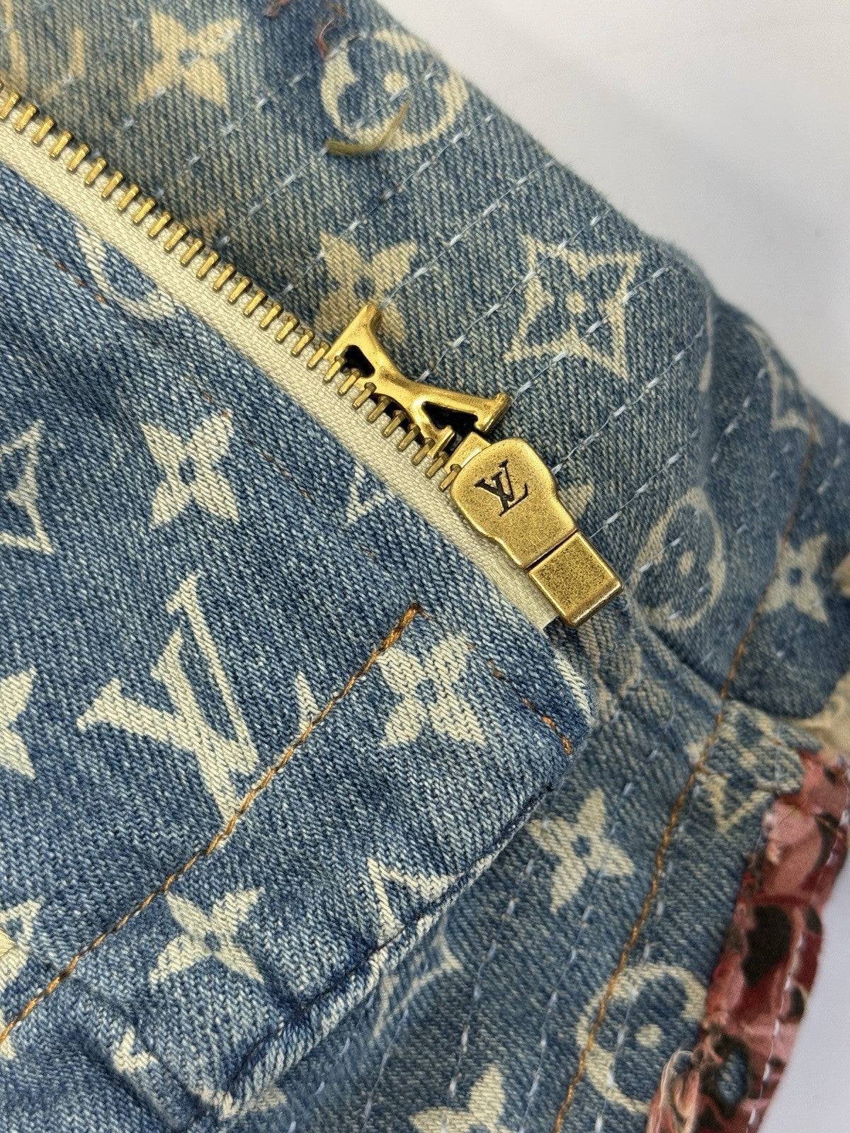 Louis Vuitton x Virgil Abloh Floral Monogram Padded Denim Jacket, photo 14