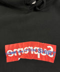 Supreme x Comme Des Garcons CDG Box Logo Print Black Hoodie, photo 4