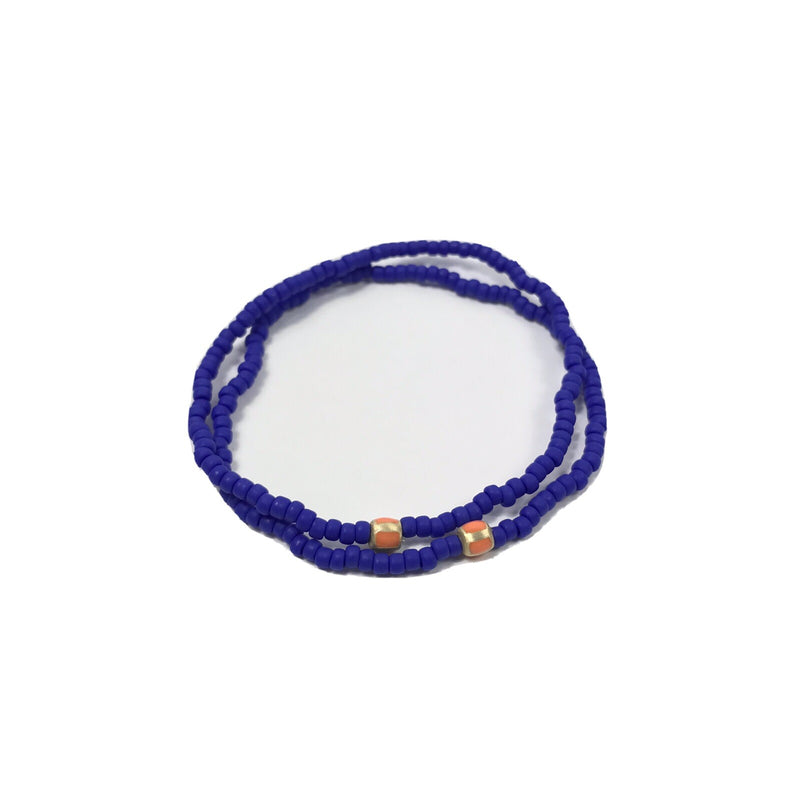 Luis Morais Glass Bead Enamelled 14ct Gold Bracelets, Set of 2, photo 1