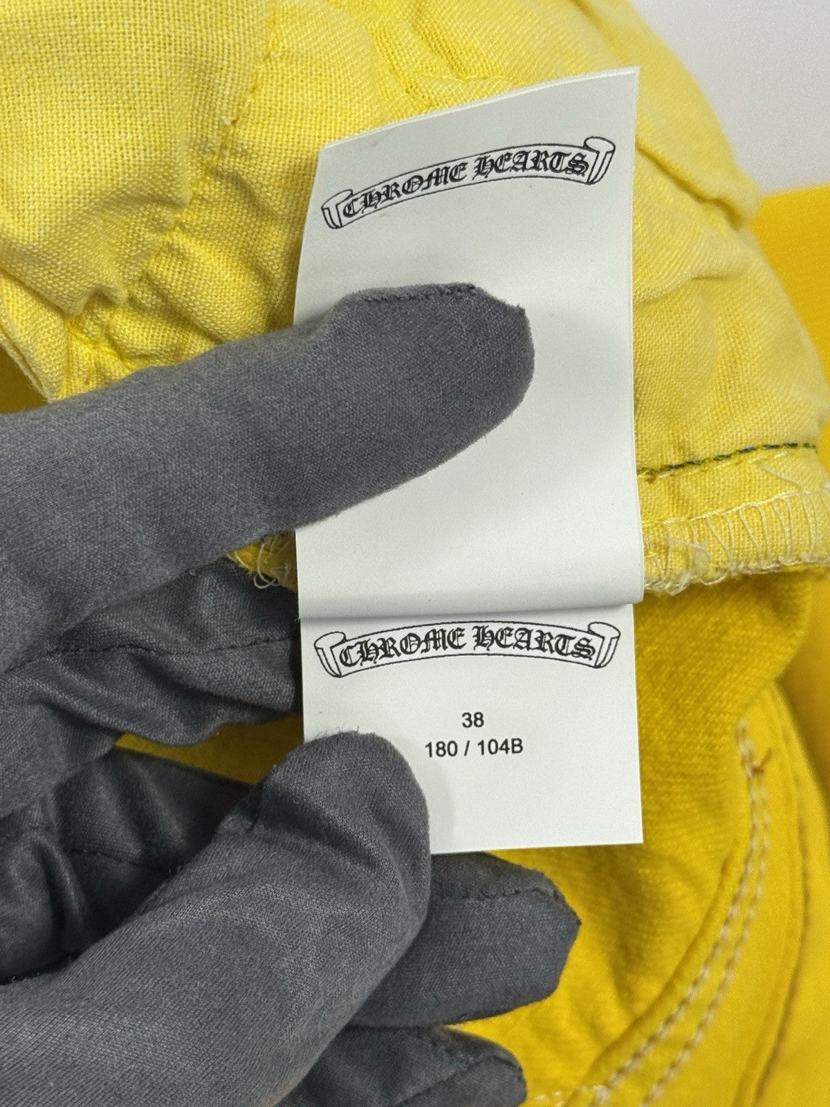 Chrome Hearts Yellow F&F Cross Patch Silver Studs Vintage Jeans, photo 18
