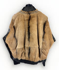 424 City Striped Goat Hair and Leather Bomber Jacket, photo 1