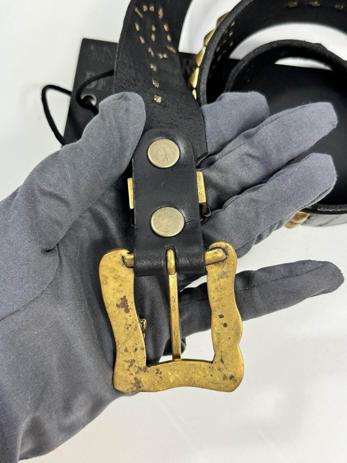 Enfants Riches Deprimes Antique Brass Texas Serenade Belt, photo 5