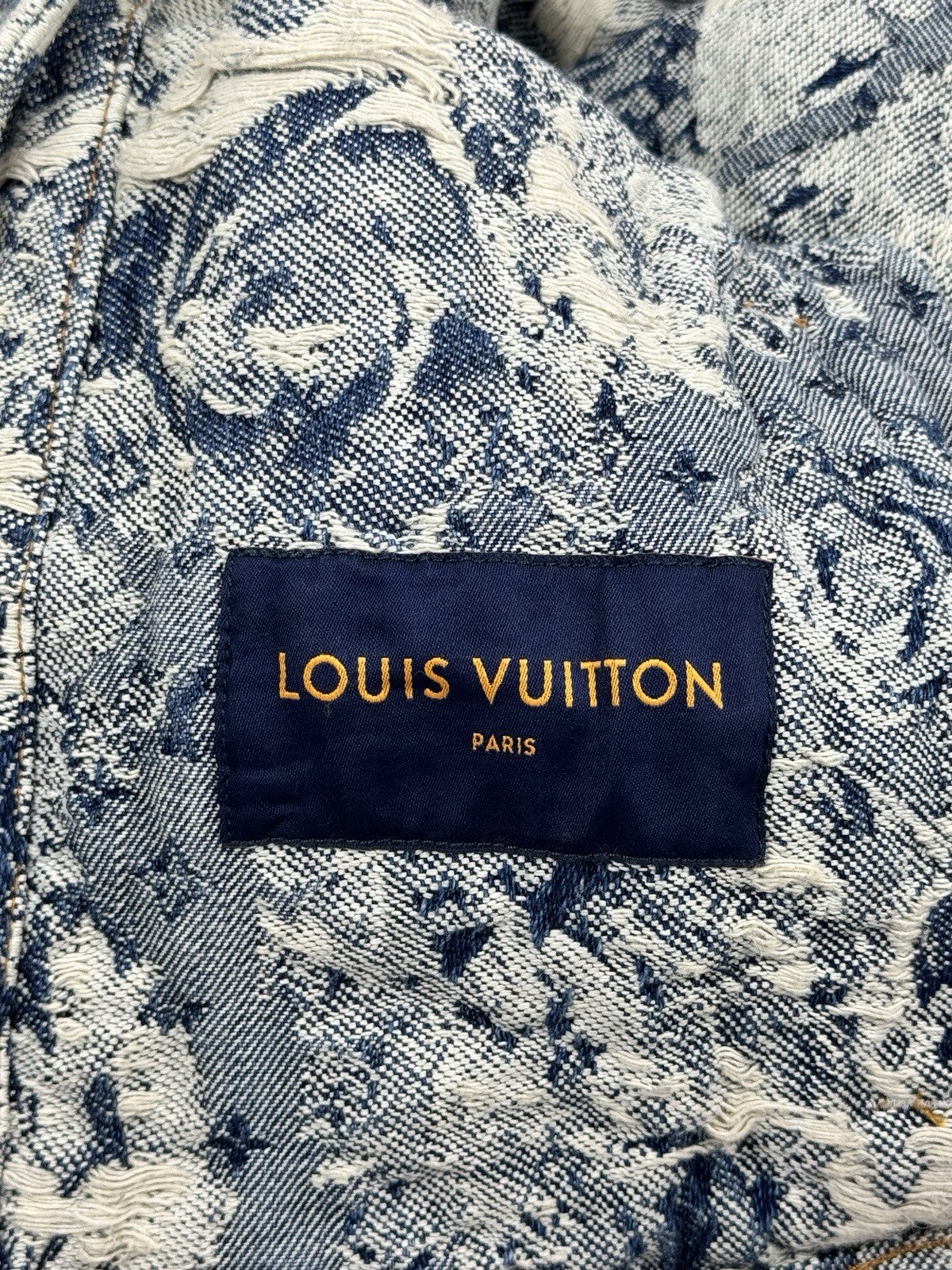 Louis Vuitton x Virgil Abloh 2022 Floral Distressed Denim Jacket, photo 10