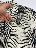 Celine Loose Hawaiian Shirt In Viscose With Zebra Print, photo 5