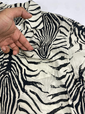 Celine Loose Hawaiian Shirt In Viscose With Zebra Print, photo 5