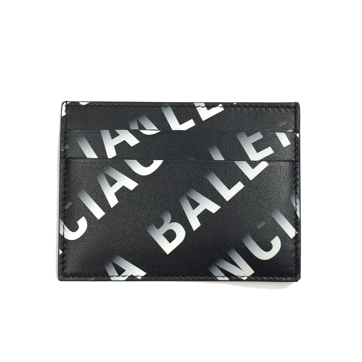 Balenciaga Black Gradient Logo Card Holder, photo 2