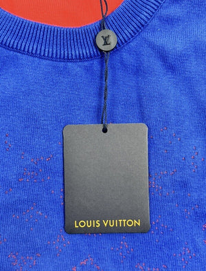 Louis Vuitton Monogram Electric Blue Gradient Crewneck Sweater، الصورة 8