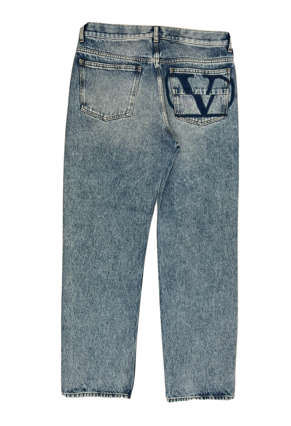 Valentino Pocket Logo Cotton Denim Jeans, photo 1