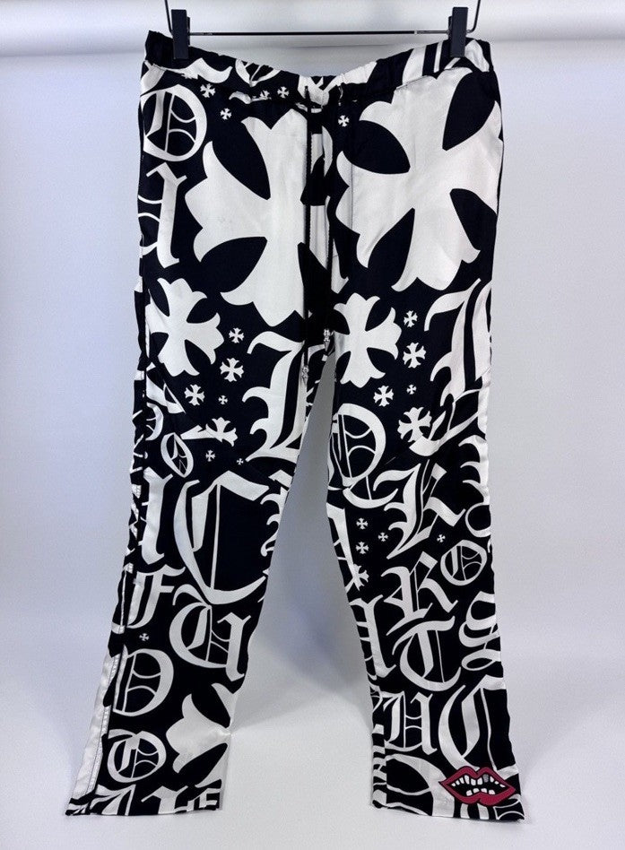 Chrome Hearts Logo Print Silk Pants, photo 1
