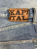 Kapital Bone X-Ray Embroidered Denim Shorts، الصورة 3