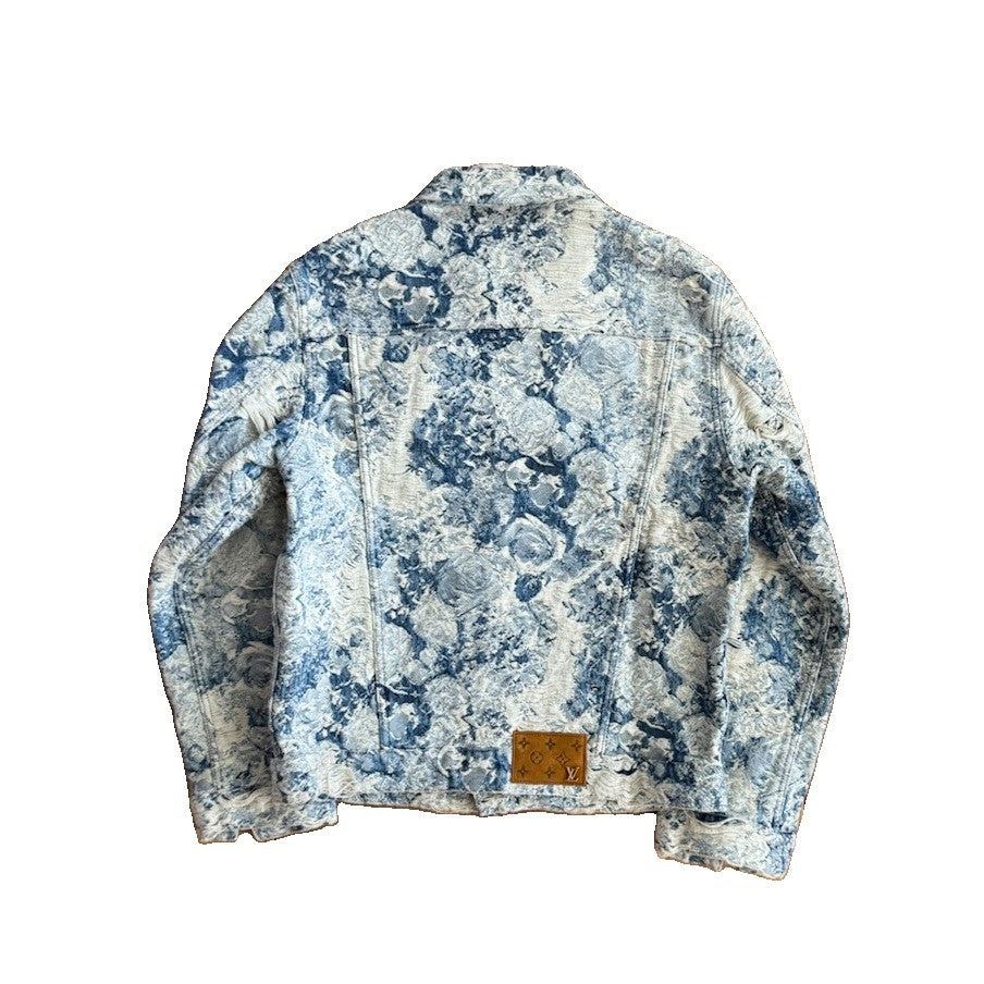 Louis Vuitton x Virgil Abloh 2022 Floral Distressed Denim Jacket, photo 2