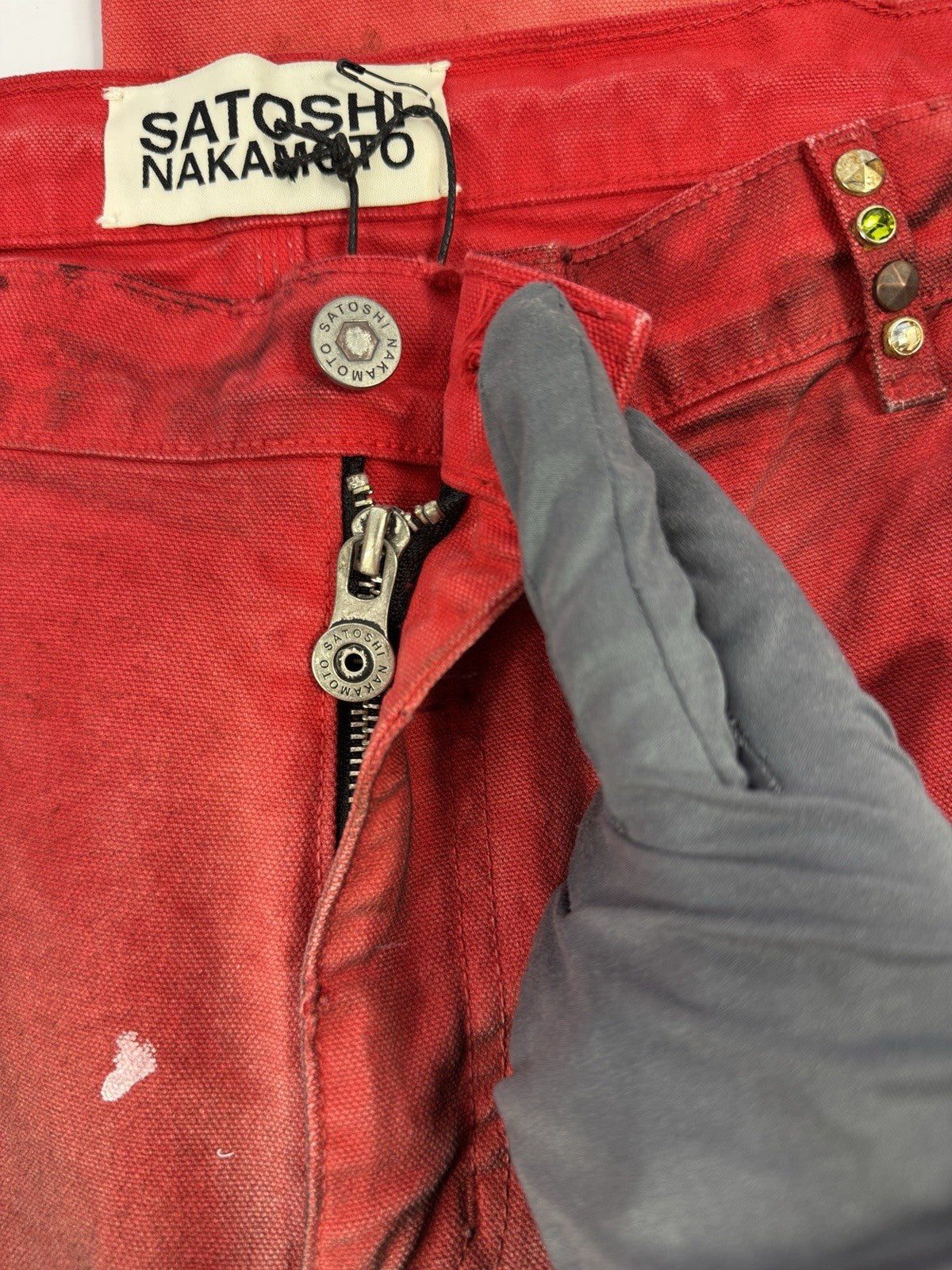 Satoshi Nakamoto Red Danny’s Carpenter Shorts, photo 6