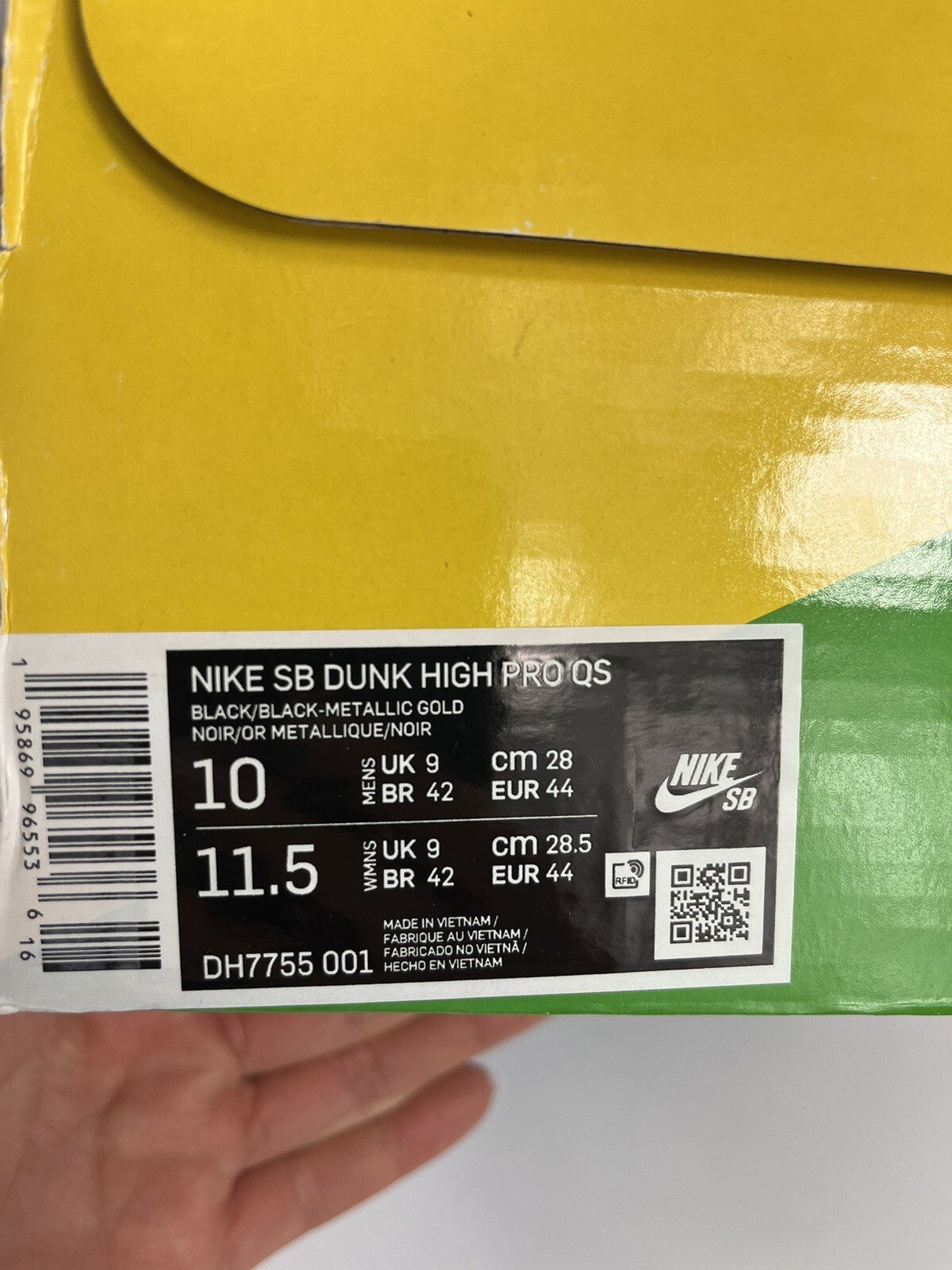 Nike SB Dunk High Pro QS Faust Black Gold, photo 19